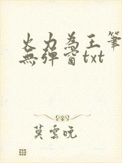 火力为王笔趣阁无弹窗txt