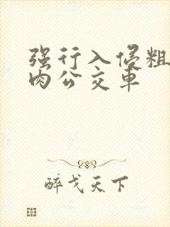 强行入侵粗暴h肉公交车