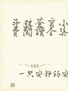 斗破苍穹小说免费阅读全集