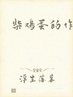 柴鸡蛋的作品