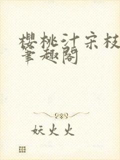 樱桃汁宋枝江野笔趣阁