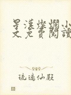 星汉灿烂小说全文免费阅读