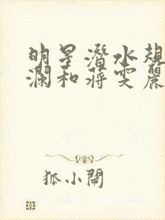 明星潜水规则杨澜和蒋雯丽