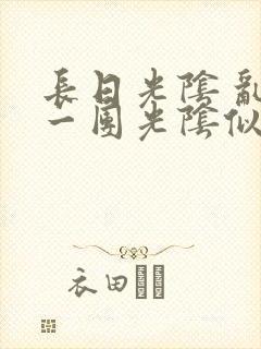 长日光阴 乱作一团光阴似箭