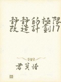 静静的极限自我改造计划17