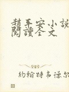 赵平安小说免费阅读全文