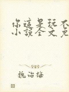 你这是玩不起呀小说全文免费阅读