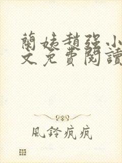 兰姨赵强小说全文免费阅读