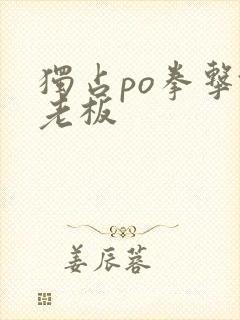 独占po拳击馆老板