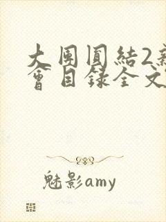 大团圆结2亲情会目录全文阅读视频