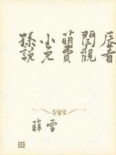 孙小萌闫辰的小说免费观看