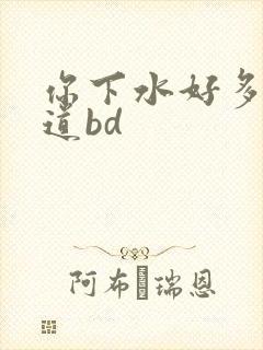 你下水好多下水道bd