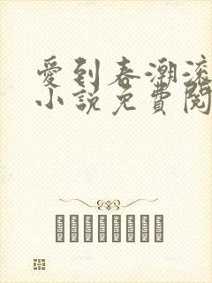 爱到春潮滚滚来小说免费阅读