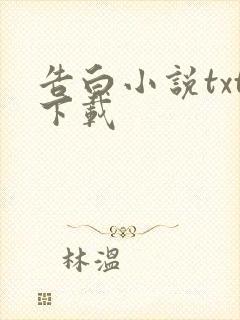 告白小说txt下载