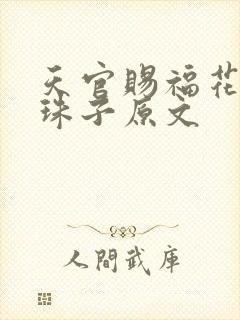 天官赐福花怜塞珠子原文