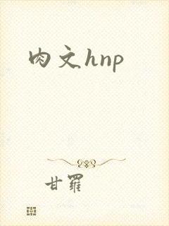 肉文hnp