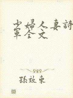 少妇人妻诗雨小军全文