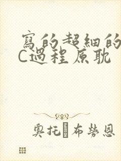 写的超细的多肉C过程原耽