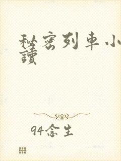 秘密列车小说阅读