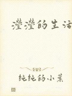 滢滢的生活日记