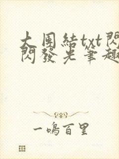 大团结txt闪闪发光笔趣阁