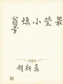 翁熄小莹最新节章
