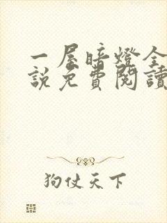 一屋暗灯全文小说免费阅读封面