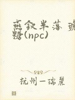 燕钗半落 琥珀糖(npc)