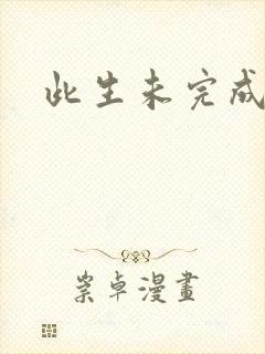 此生未完成