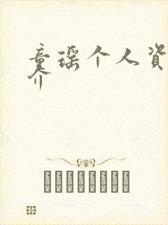 童瑶个人资料简介