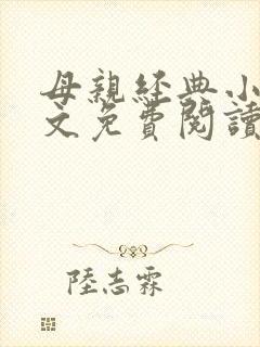母亲经典小说全文免费阅读