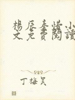 杨辰秦惜小说全文免费阅读完整版