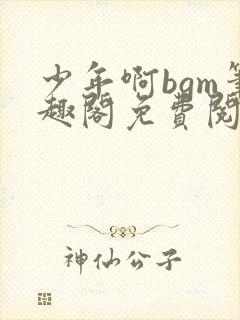 少年啊bgm笔趣阁免费阅读全文下载