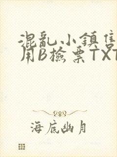 混乱小镇售票员用B检票TXT