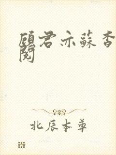 顾君亦苏杳免费阅