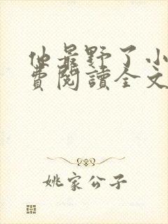 他最野了小说免费阅读全文