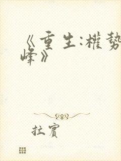《重生:权势巅峰》