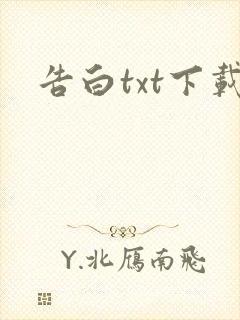 告白txt下载