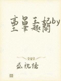 高昌王妃by黛玉笔趣阁