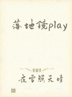 落地镜play