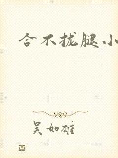 合不拢腿小说