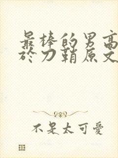 最棒的男高中生于刀鞘原文阅读