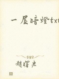 一屋暗灯txt