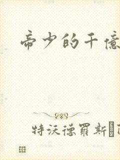 帝少的千亿宠儿