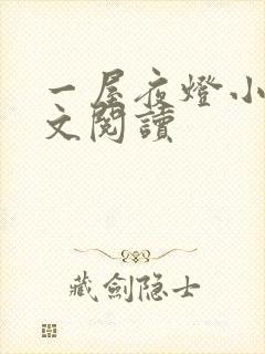 一屋夜灯小说全文阅读