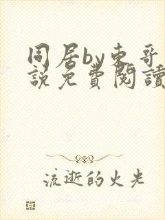同居by东哥小说免费阅读全文无弹窗