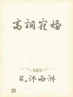 高调宠婚