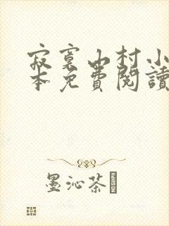 寂寞山村小说全本免费阅读