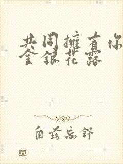 共同拥有你by金银花露