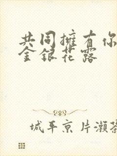 共同拥有你by金银花露